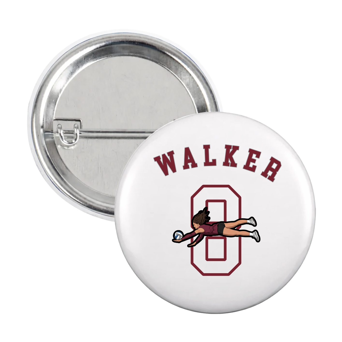 Game Day Button — Shirsey Arch in White