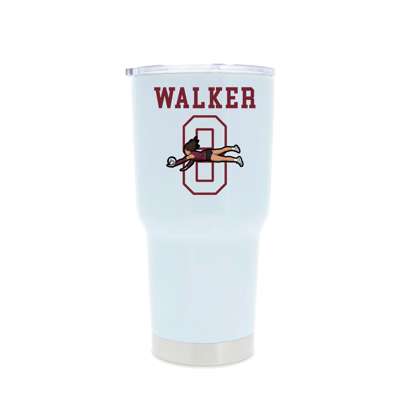 30oz Stainless Steel Tumbler — Shirsey in White
