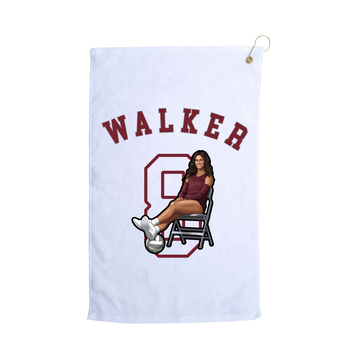 Golf Towel — Shirsey Arch in White