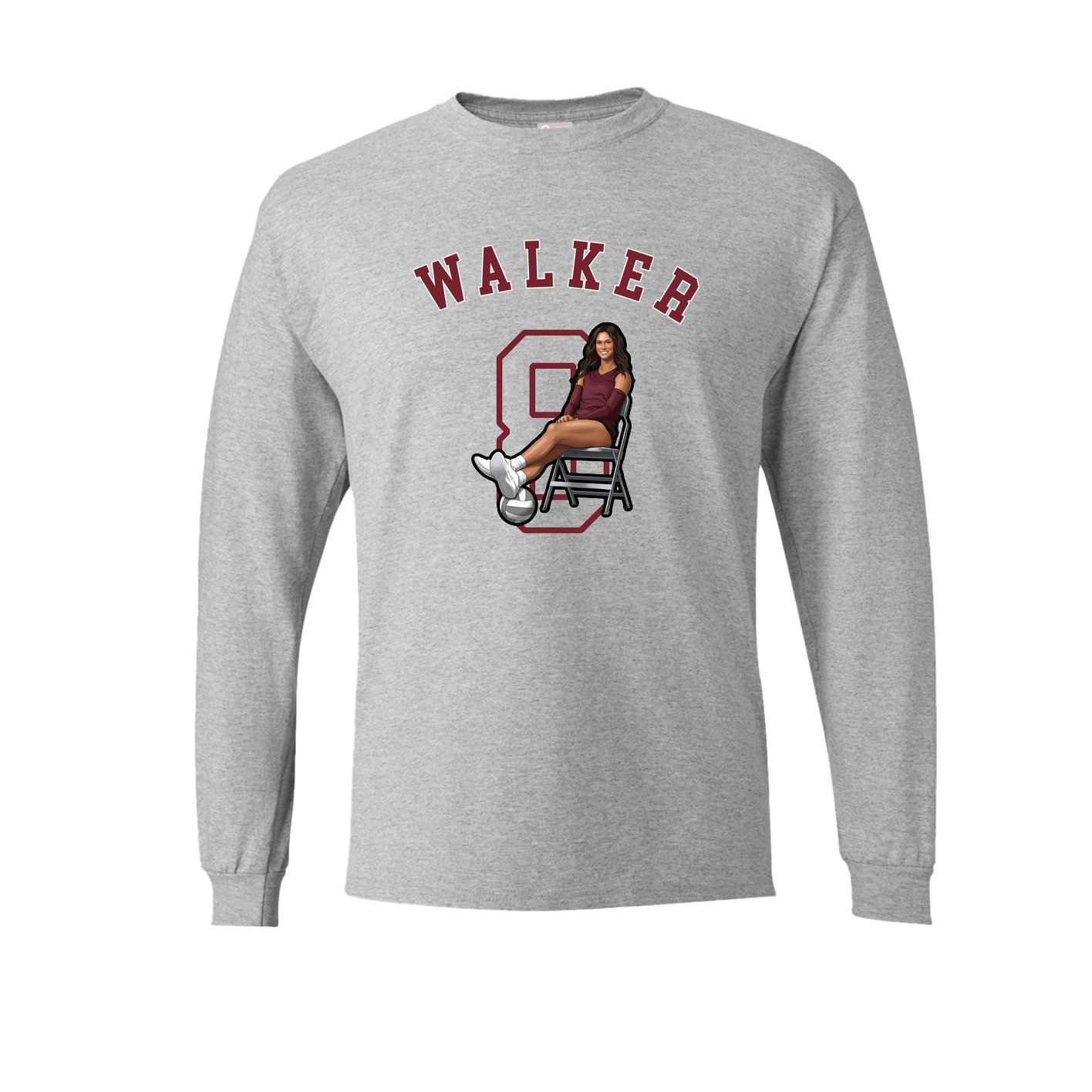 Long Sleeve Tee — Shirsey Arch in Grey
