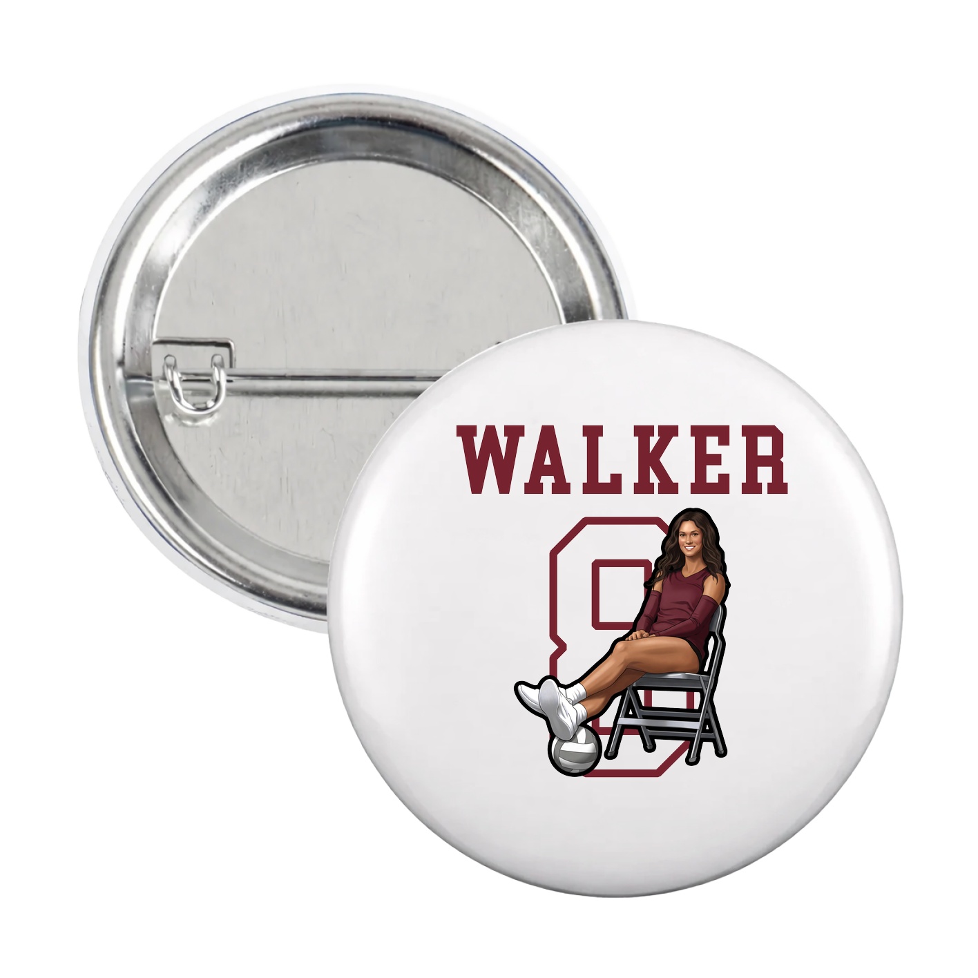 Game Day Button — Shirsey in White