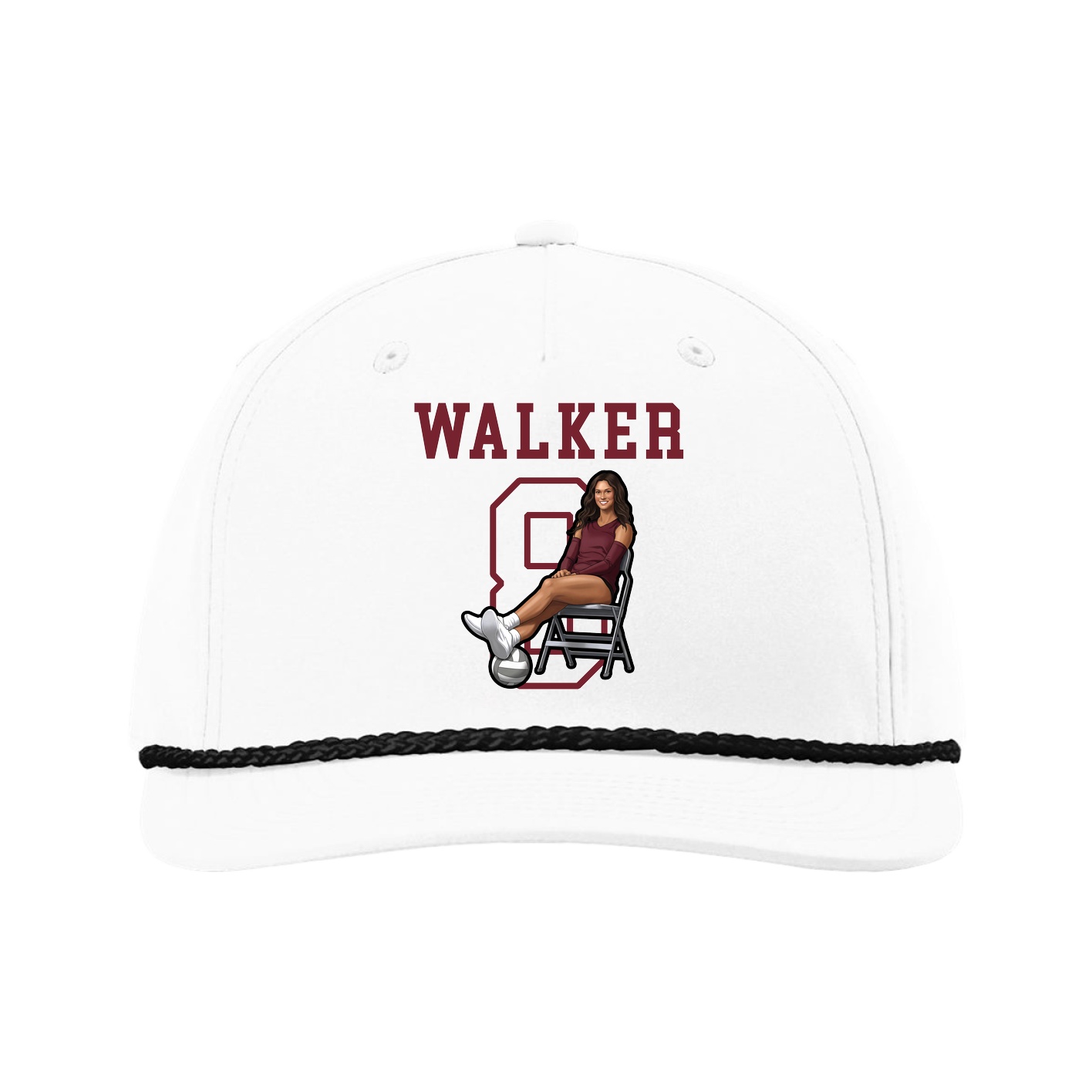 Five-Panel Classic Rope Cap — Shirsey in White
