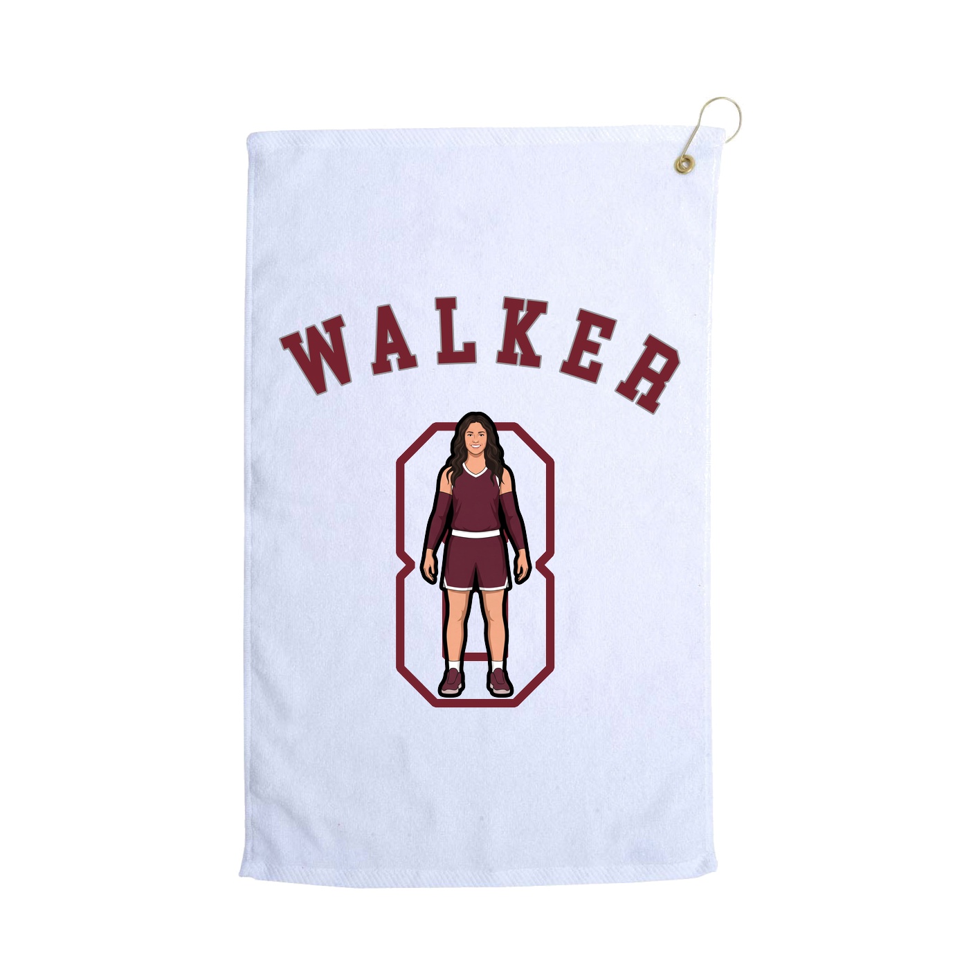 Golf Towel — Shirsey Arch in White