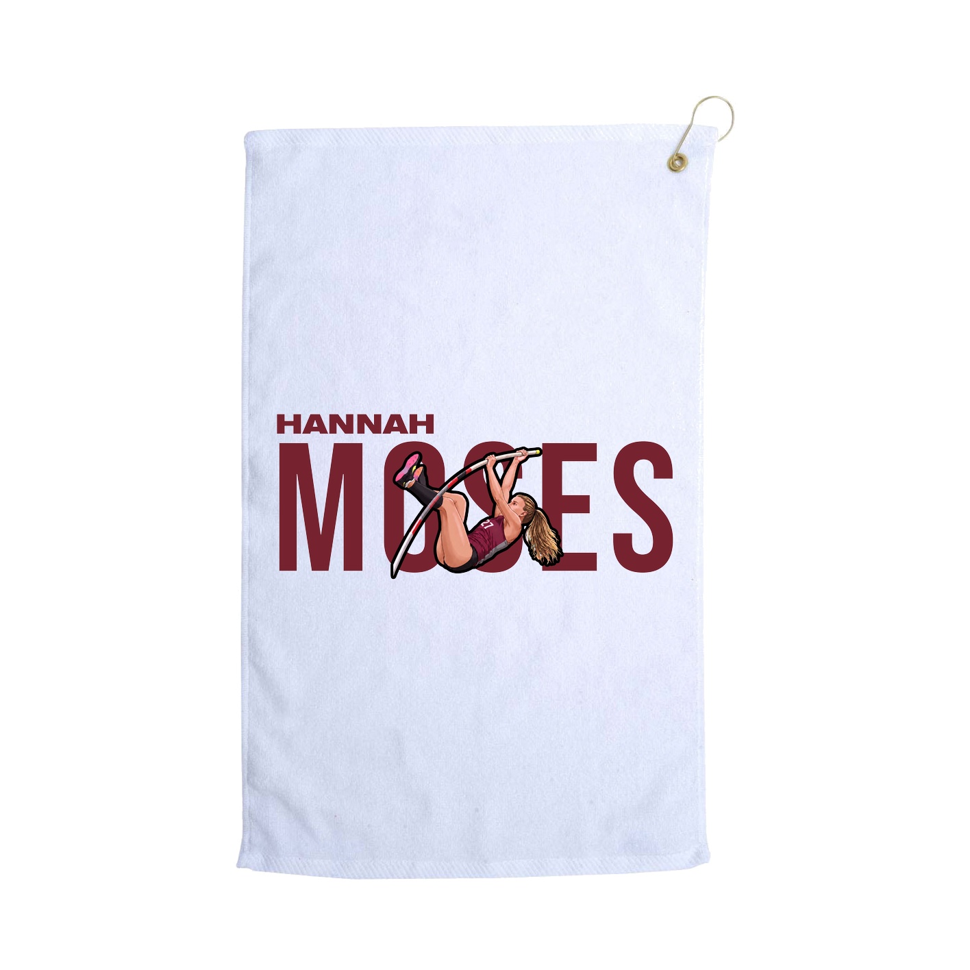 Golf Towel — Player Name in White