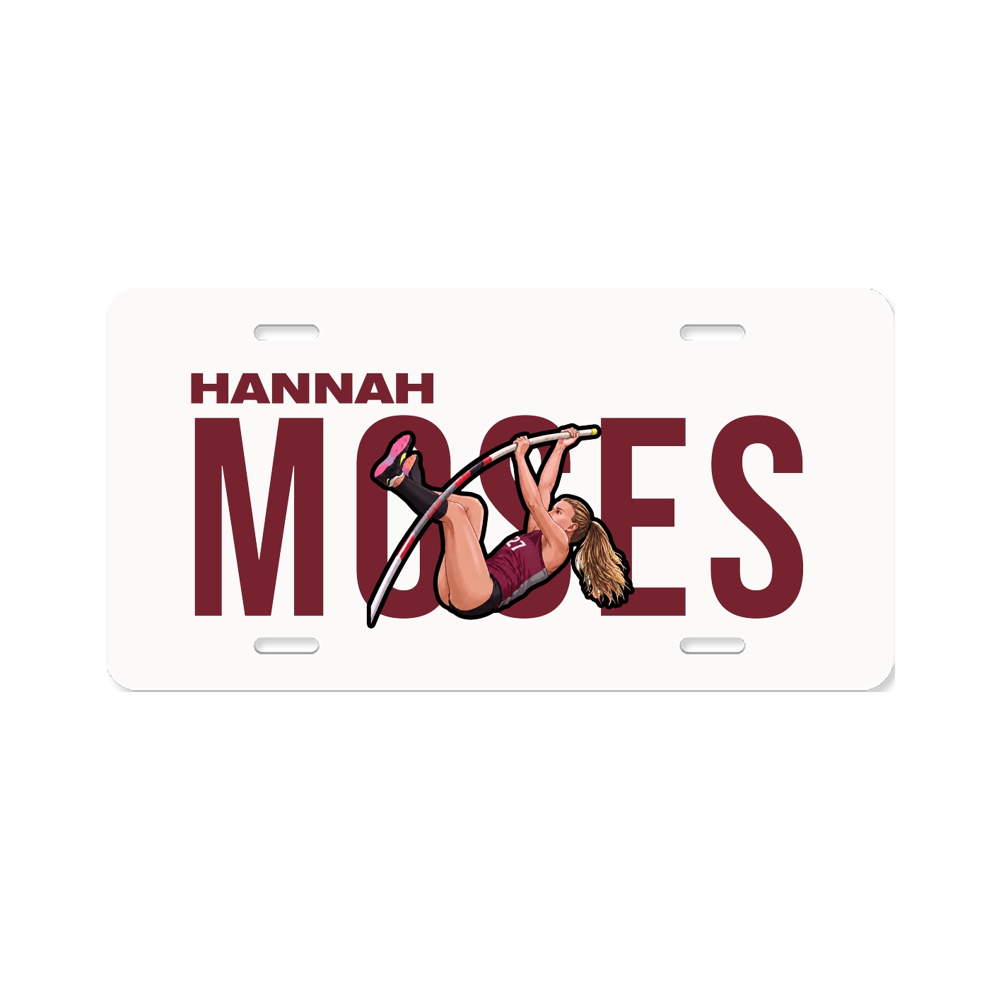 License Plate — Player Name in Classic