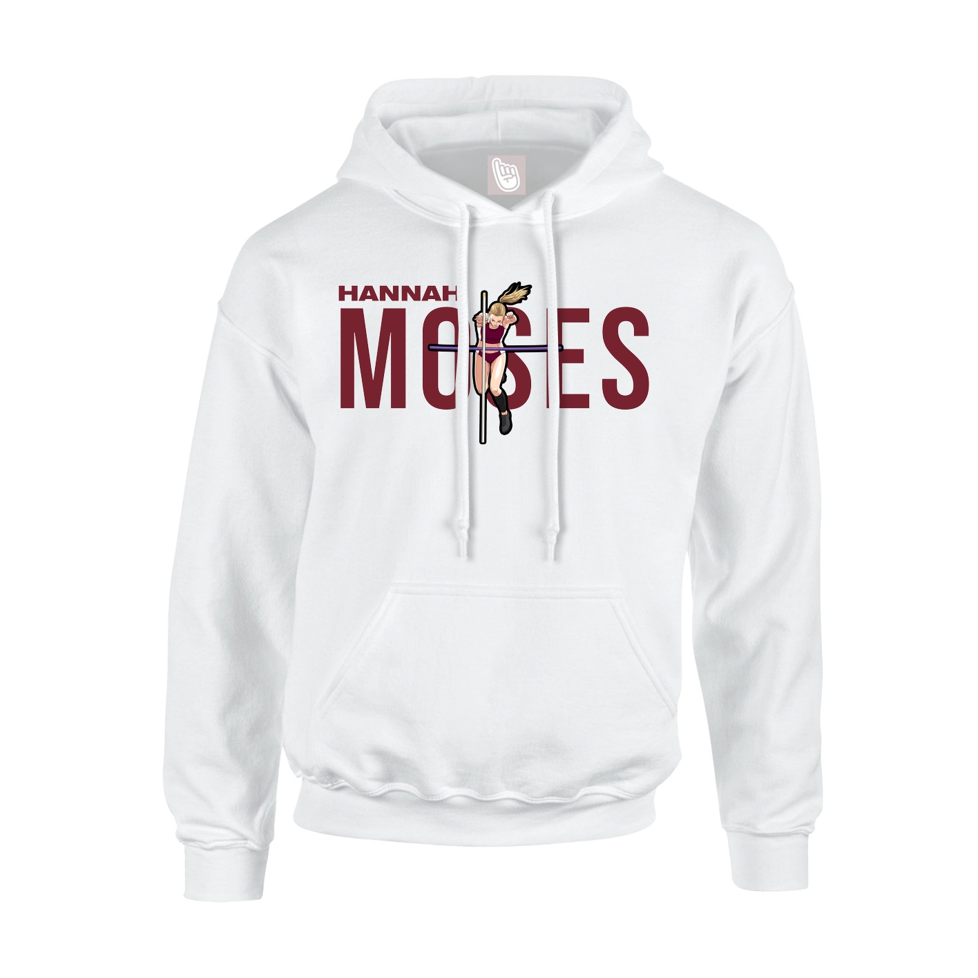 Youth Hoodie — Player Name in White
