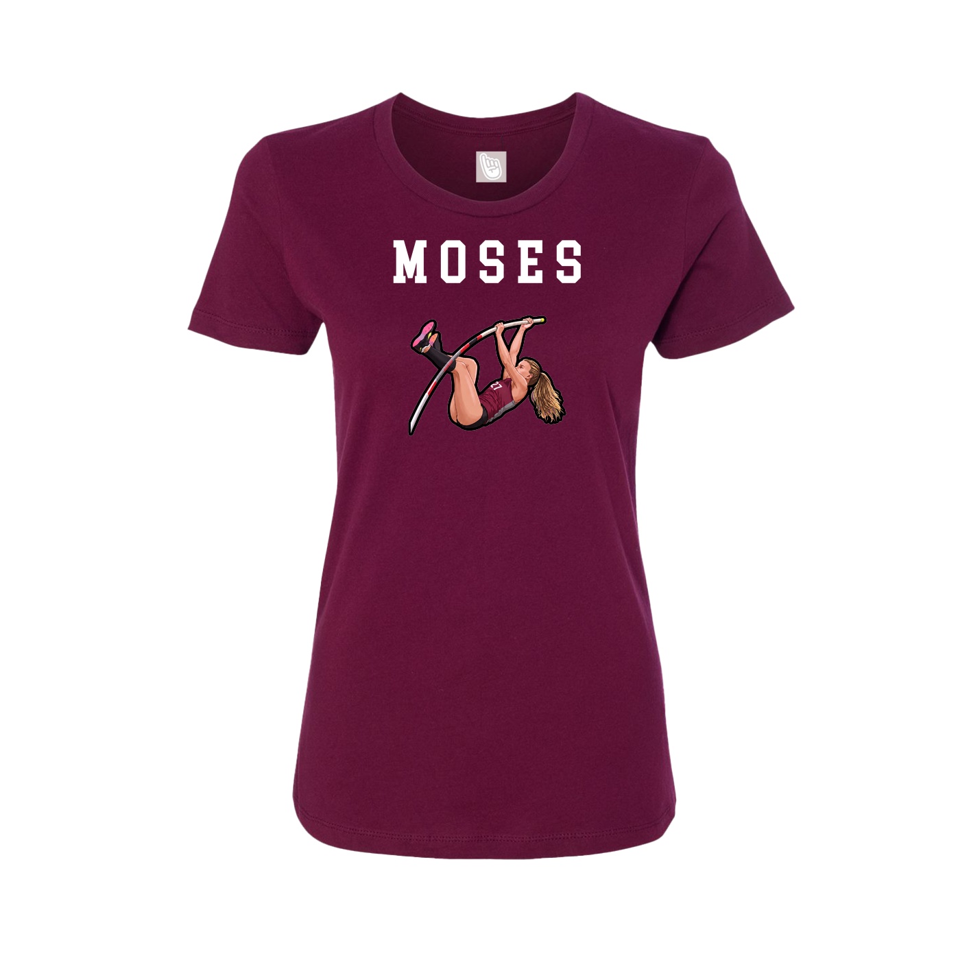 Fitted Women's Tee — Shirsey in Maroon