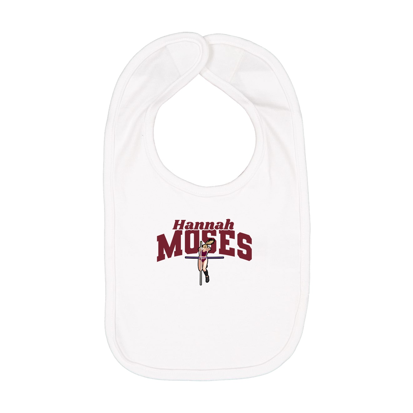 Infant Bib — Signature Arch in White