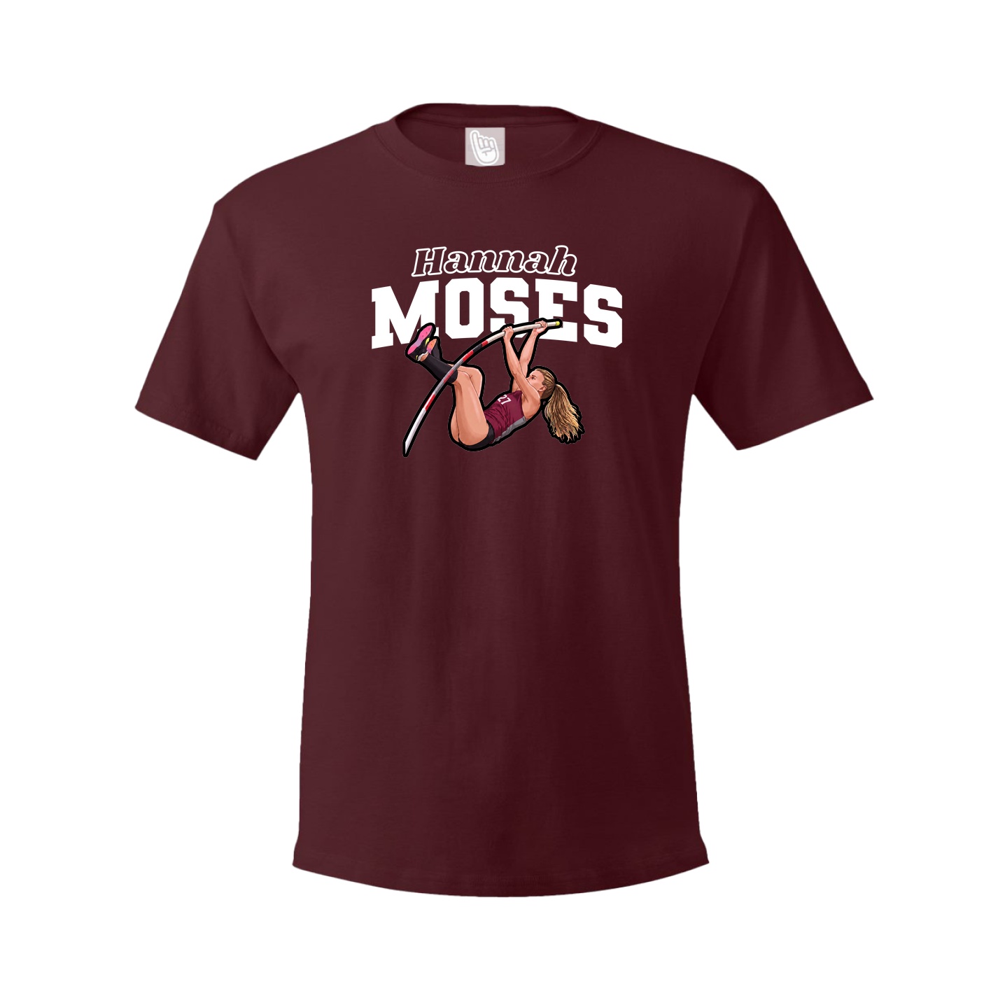 Youth Tee — Name Arch in Maroon