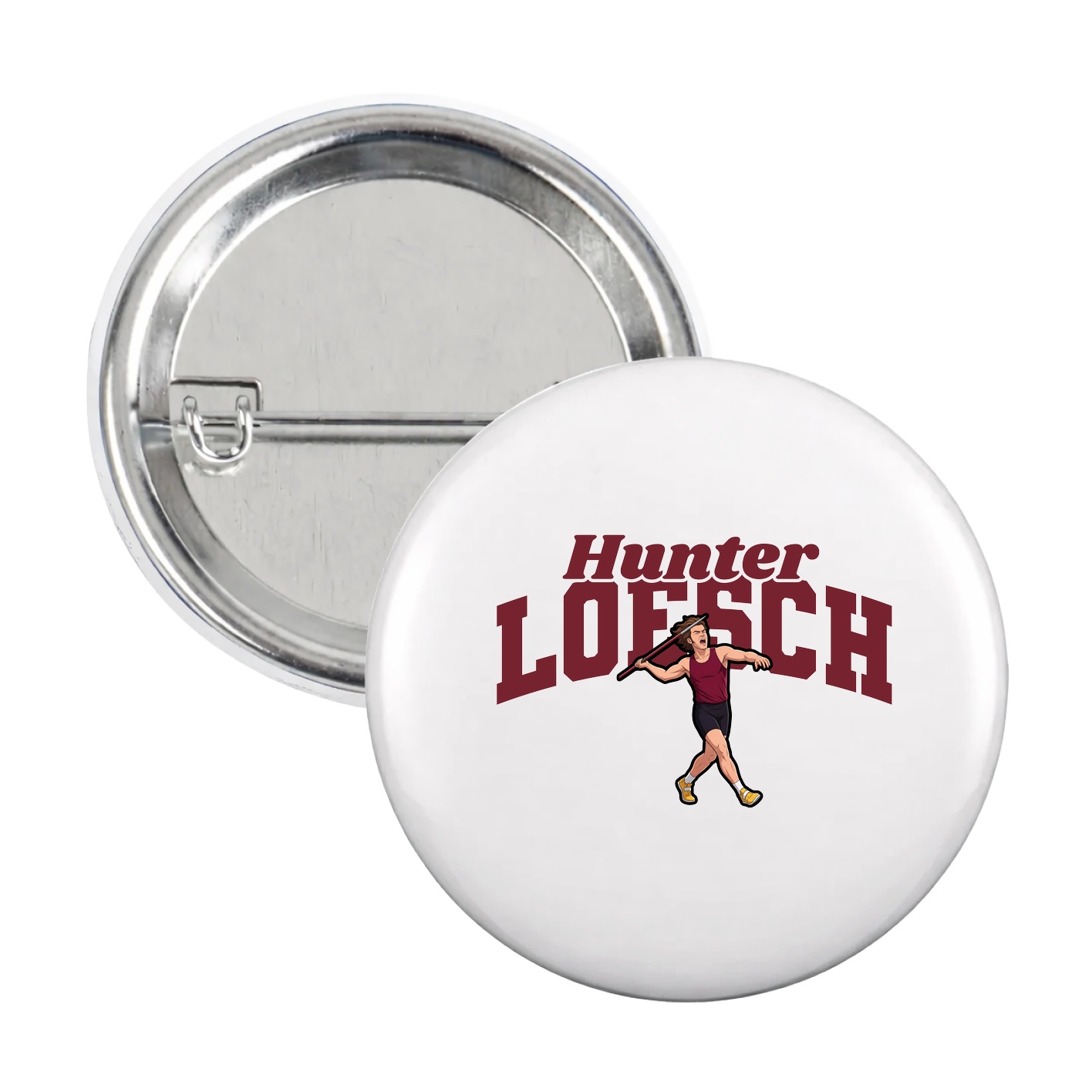 Game Day Button — Signature Arch in White