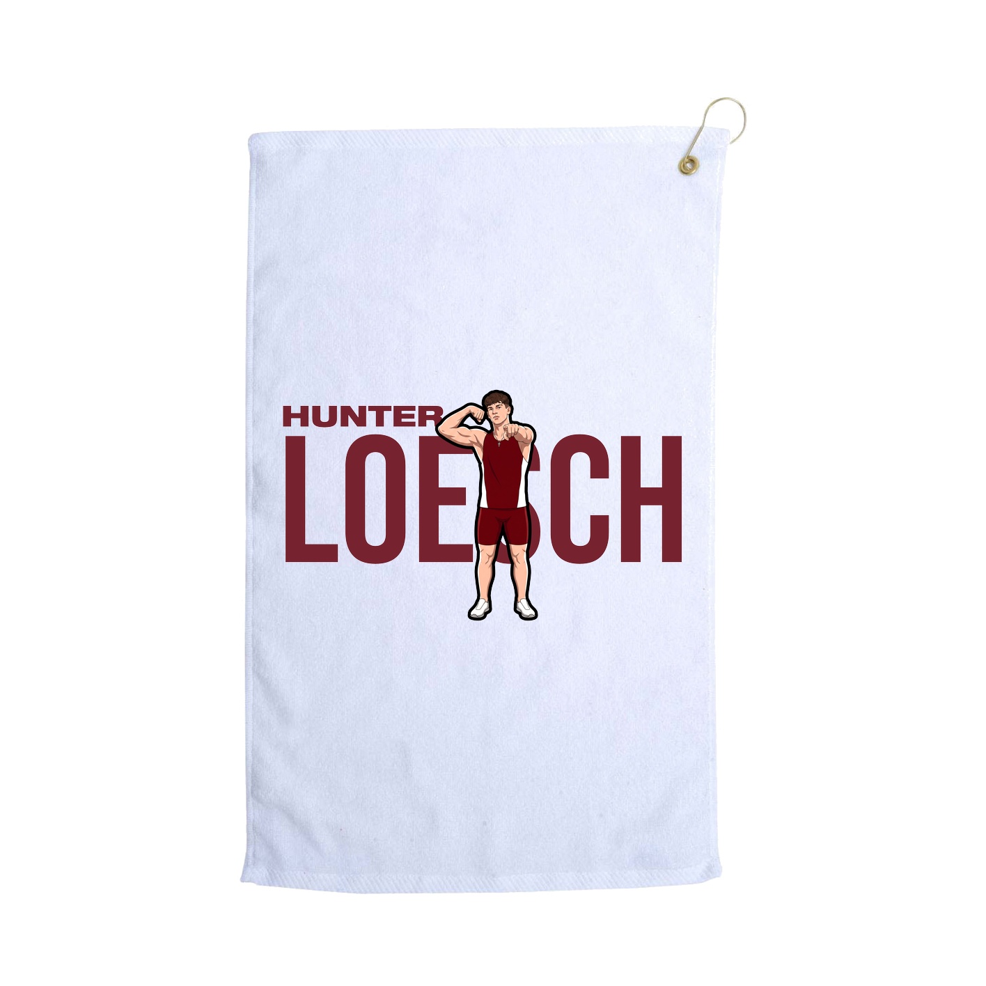 Golf Towel — Player Name in White