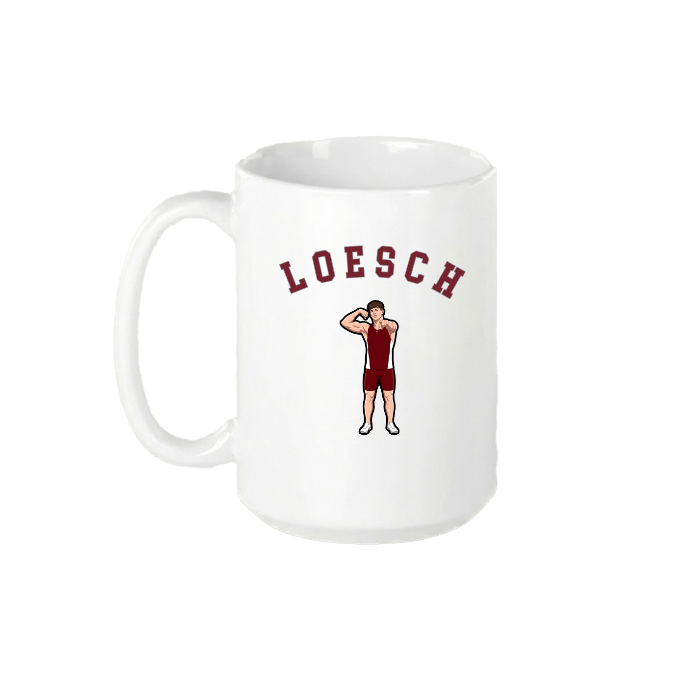 15oz Coffee Mug — Shirsey Arch in White