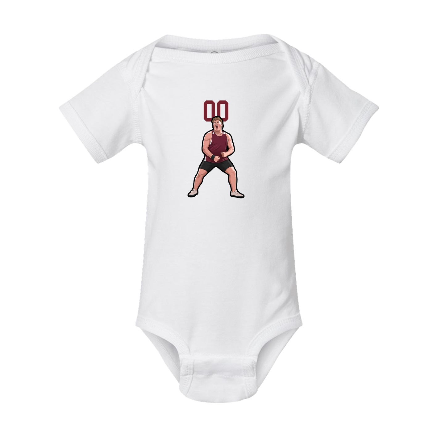 Baby Onesie — Number Top in White