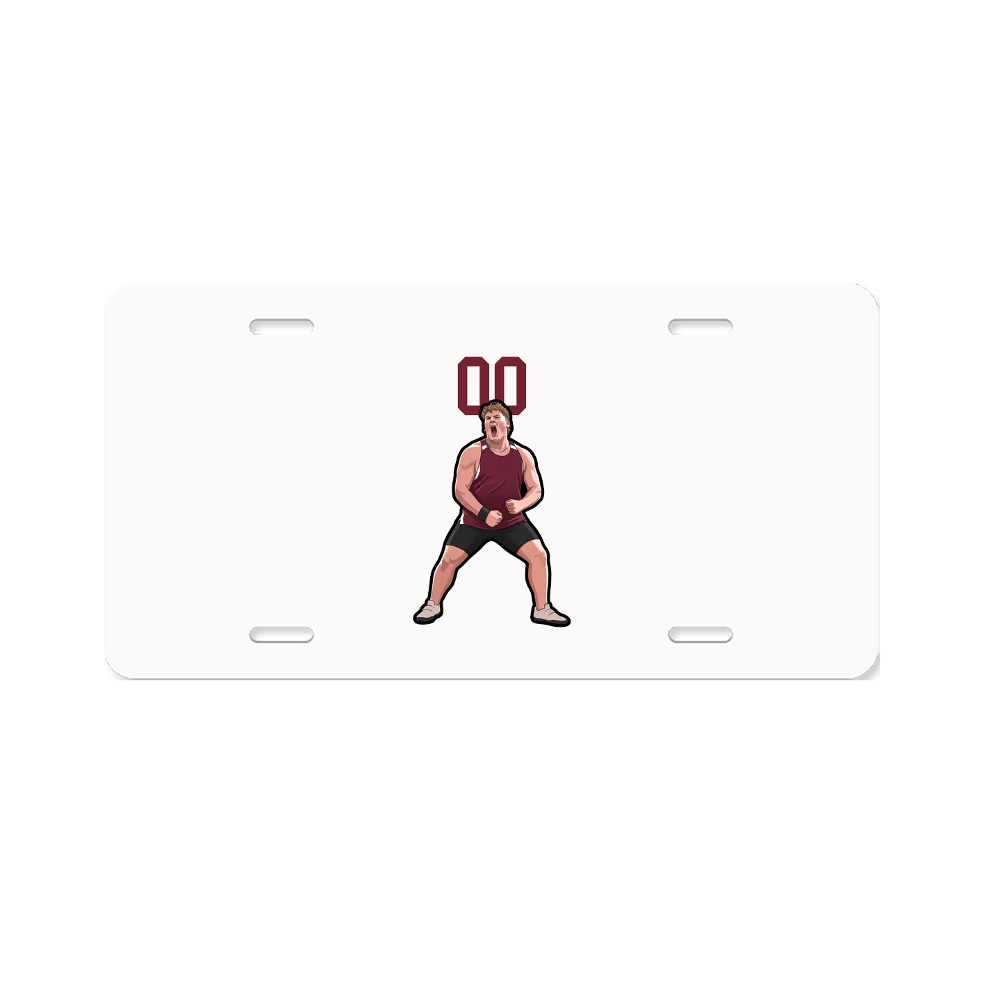 License Plate — Number Top in Classic