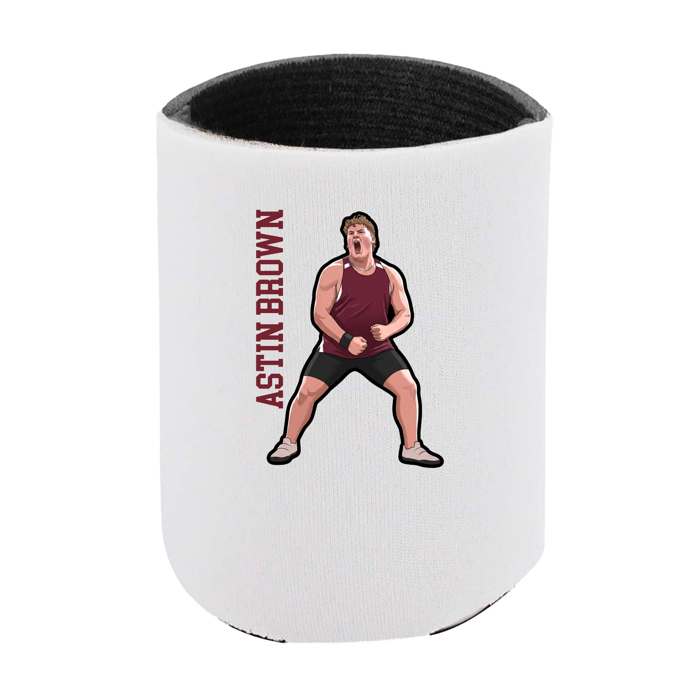 Can Holder — Name Vertical in White