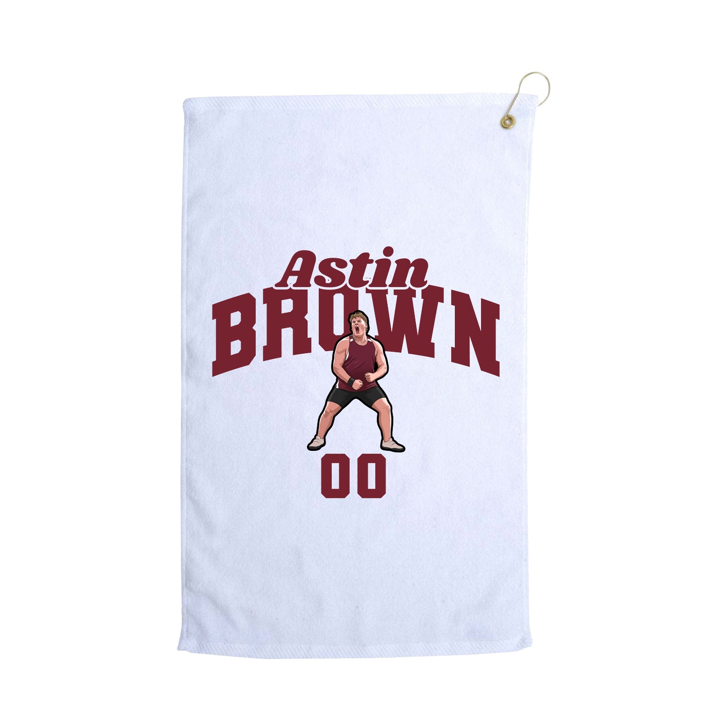 Golf Towel — Signature Arch in White