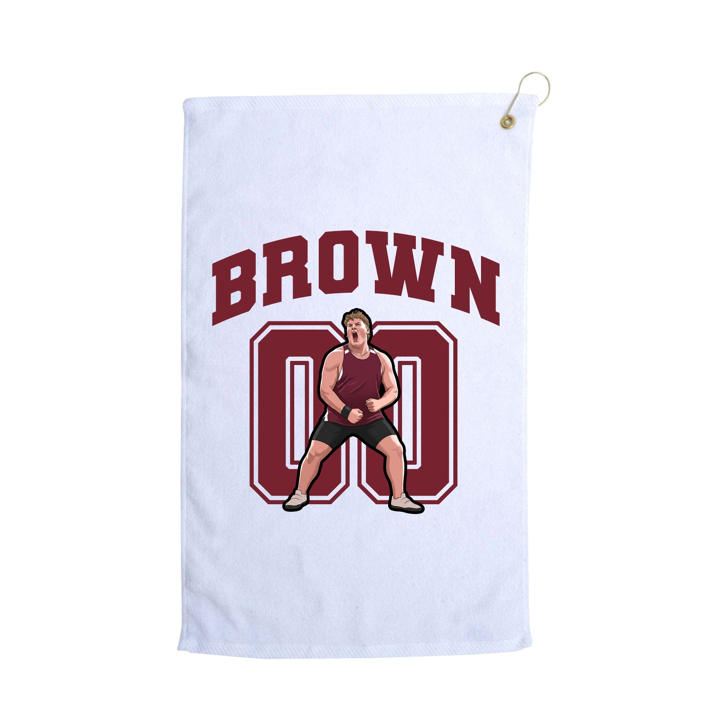 Golf Towel — Number in White