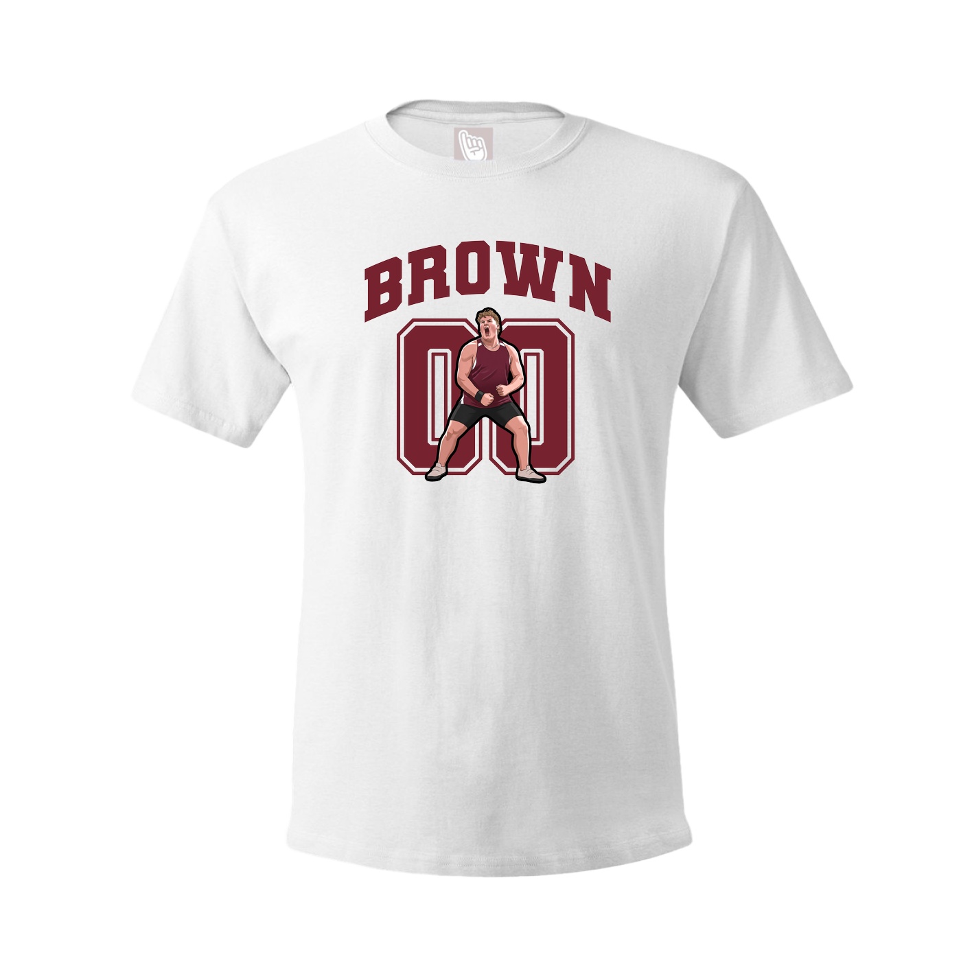 Youth Tee — Number in White