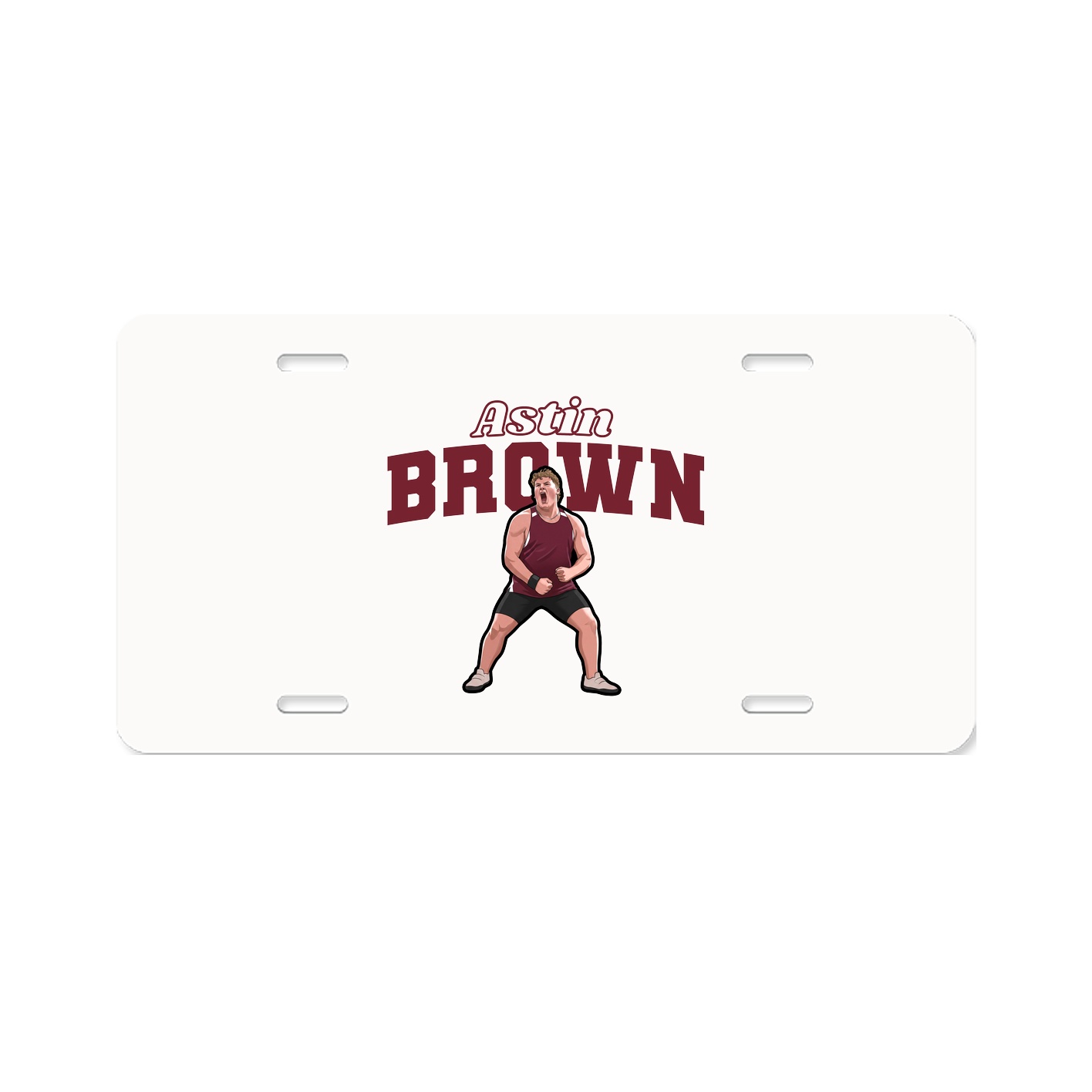 License Plate — Name Arch in Classic