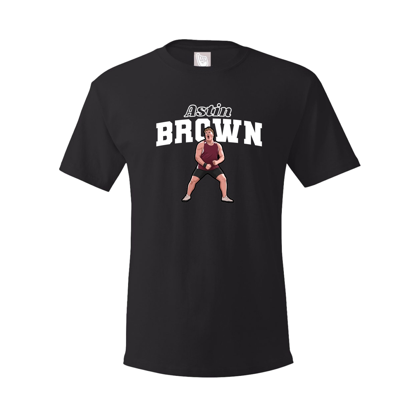 Youth Tee — Name Arch in Black