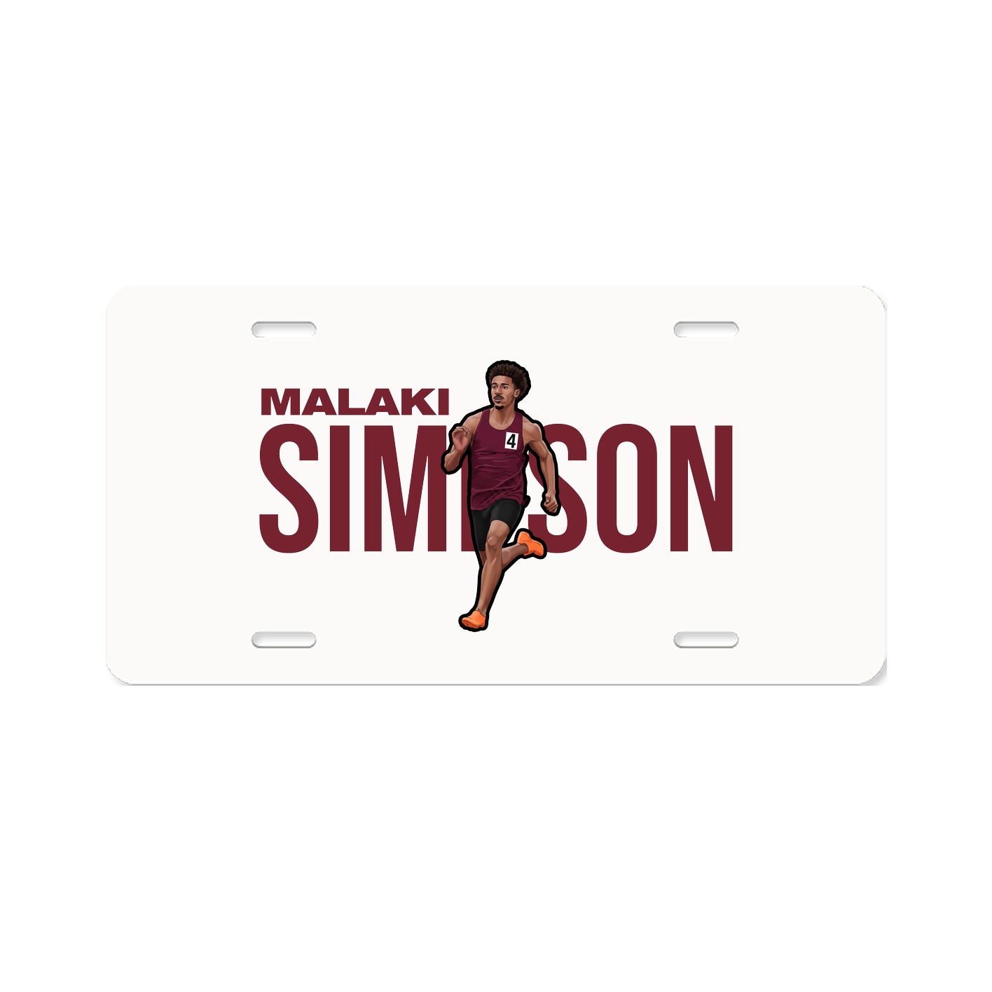 License Plate — Player Name in Classic