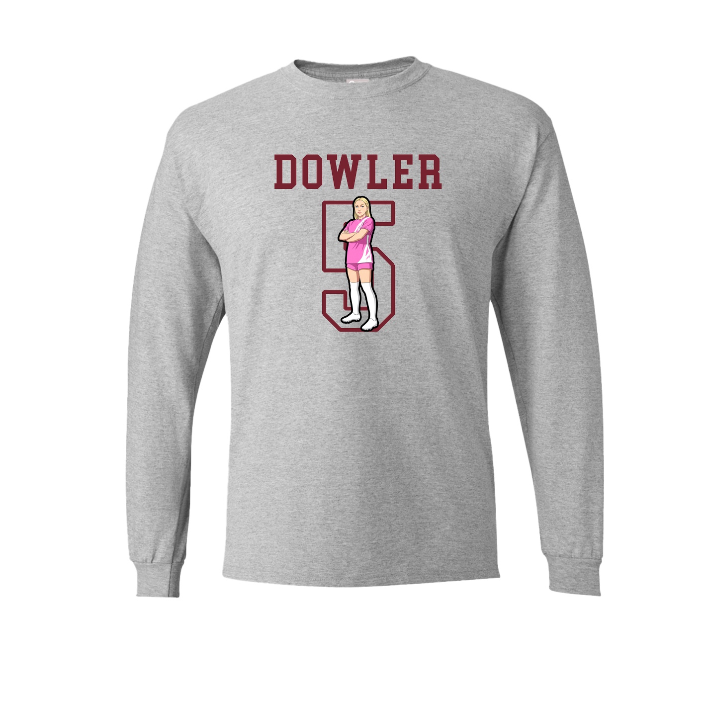 Long Sleeve Tee — Shirsey in Grey