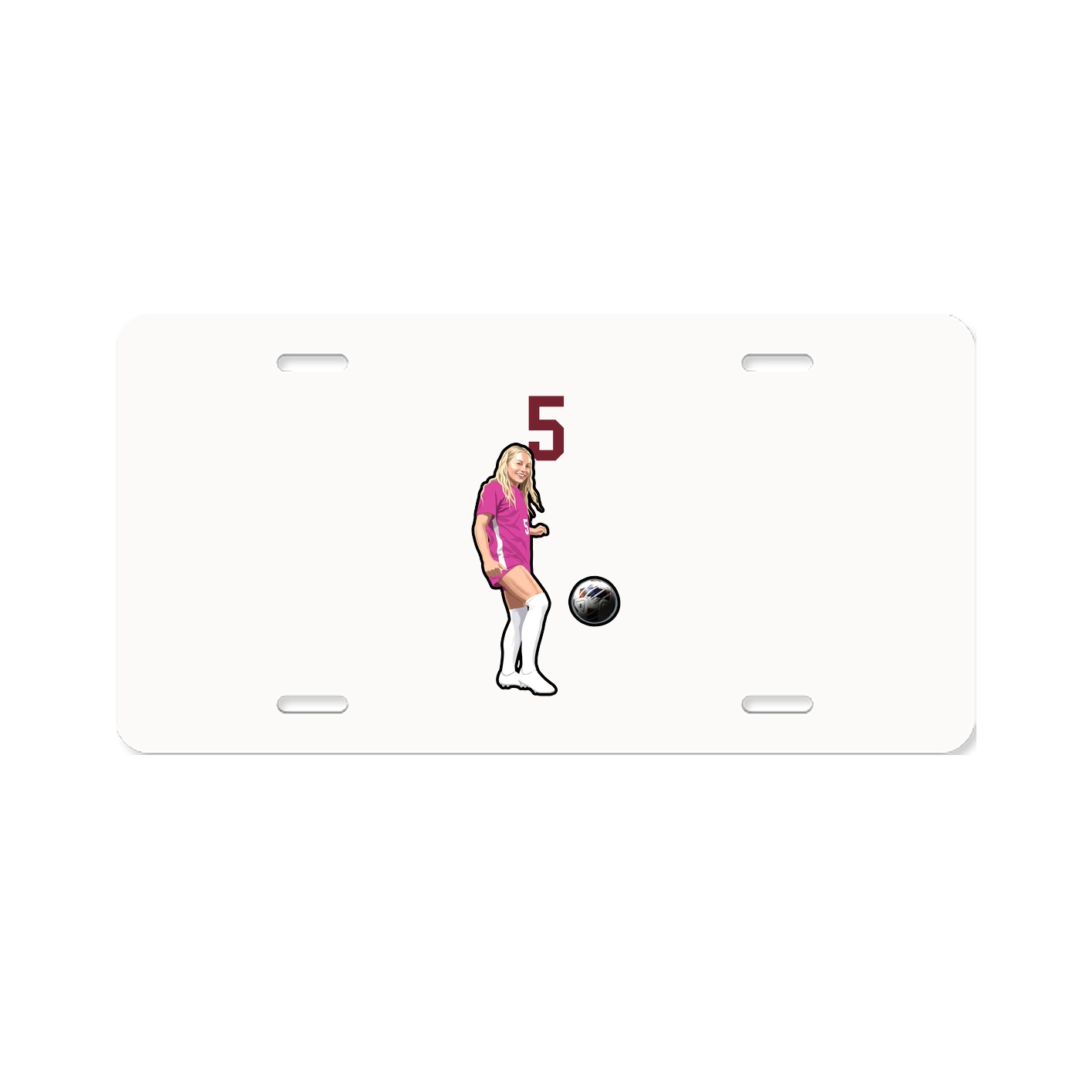 License Plate — Number Top in Classic
