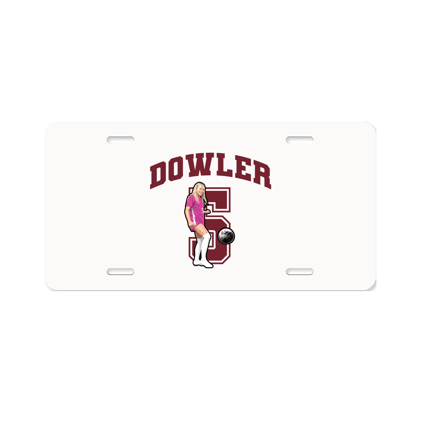 License Plate — Number in Classic