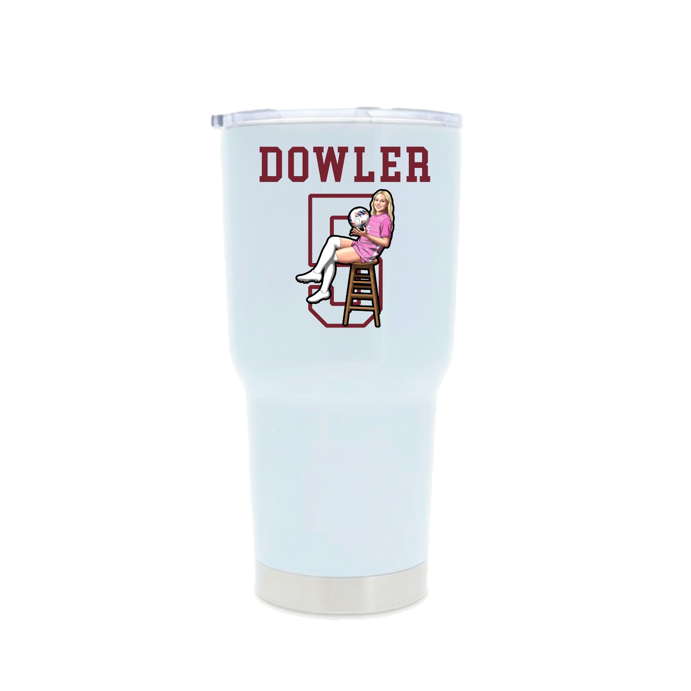 30oz Stainless Steel Tumbler — Shirsey in White