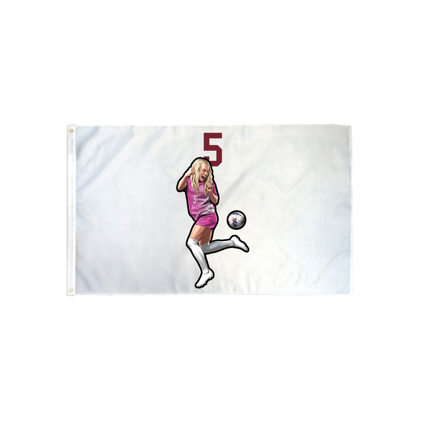 3x5 Flag — Number Top in Classic