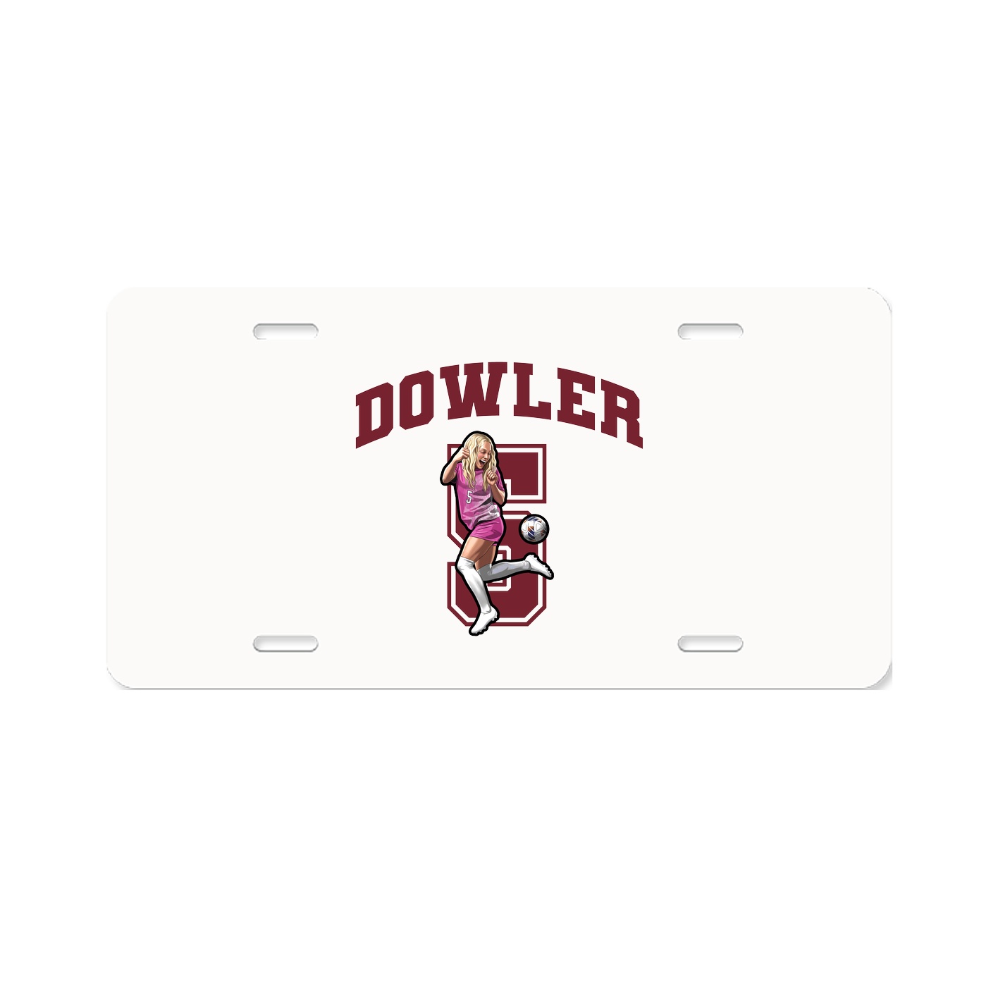 License Plate — Number in Classic
