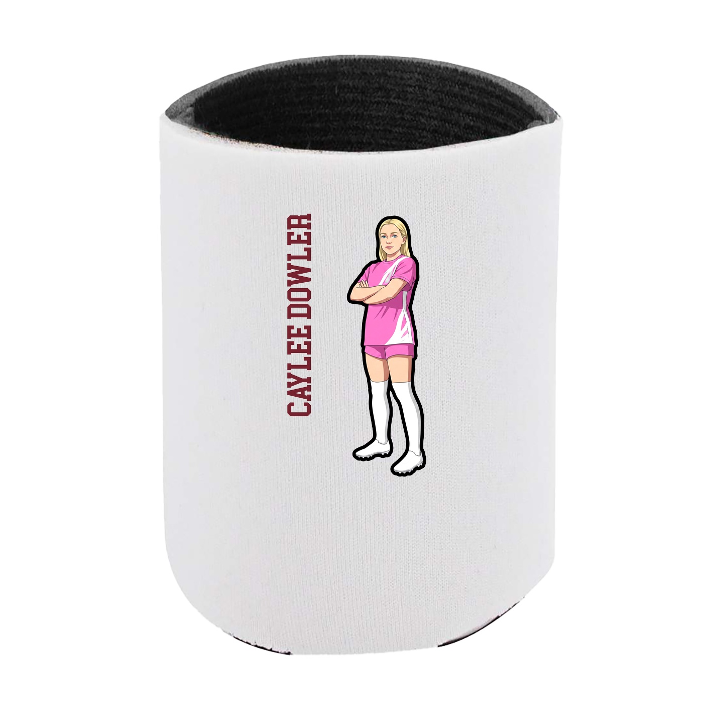 Can Holder — Name Vertical in White
