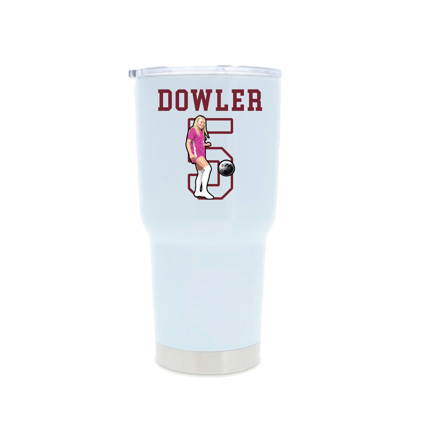 30oz Stainless Steel Tumbler — Shirsey in White