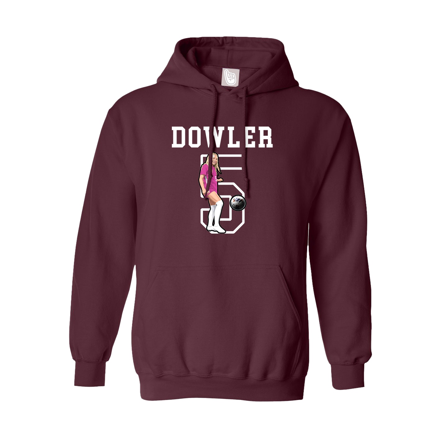Hoodie — Shirsey in Maroon