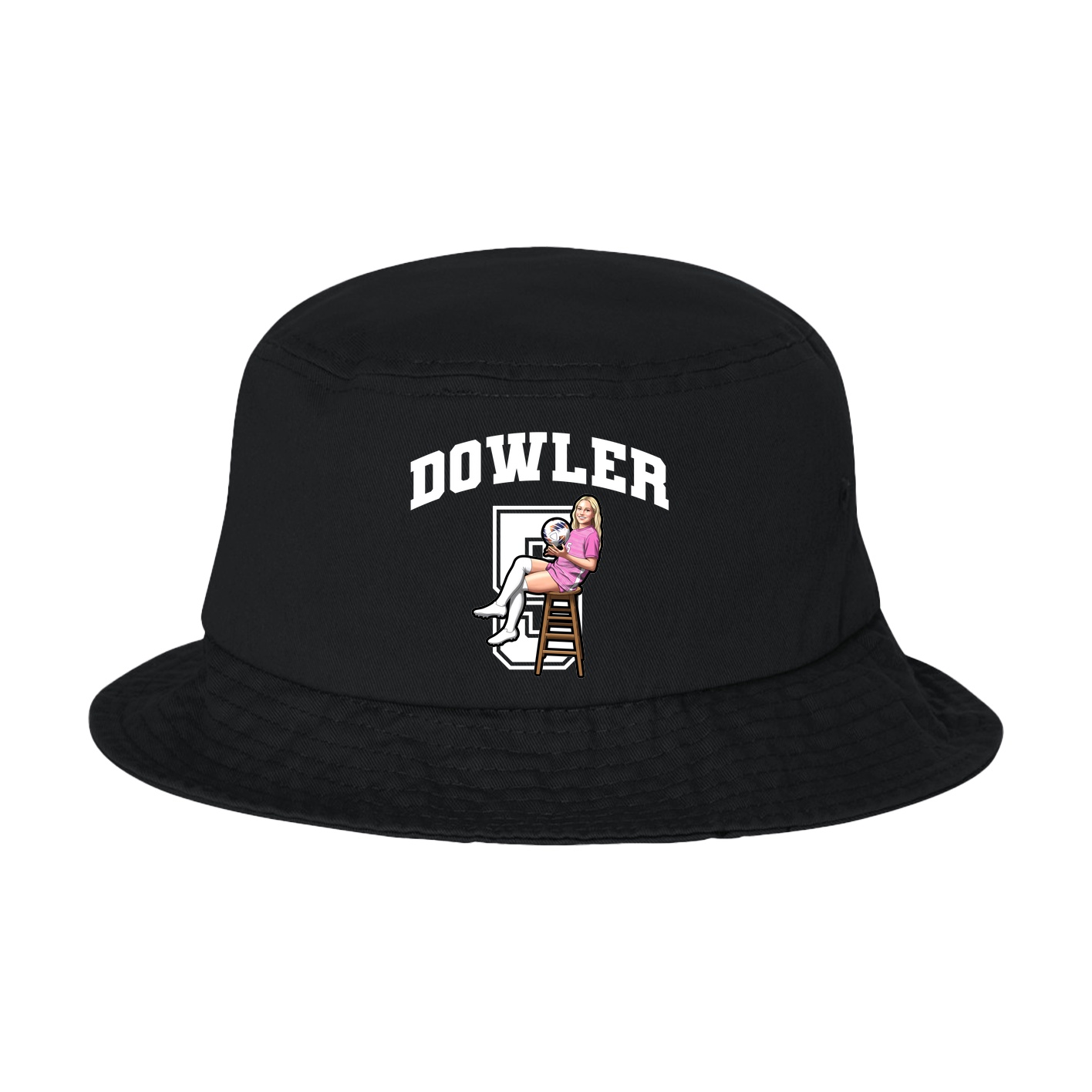 Bucket Cap — Number in Black