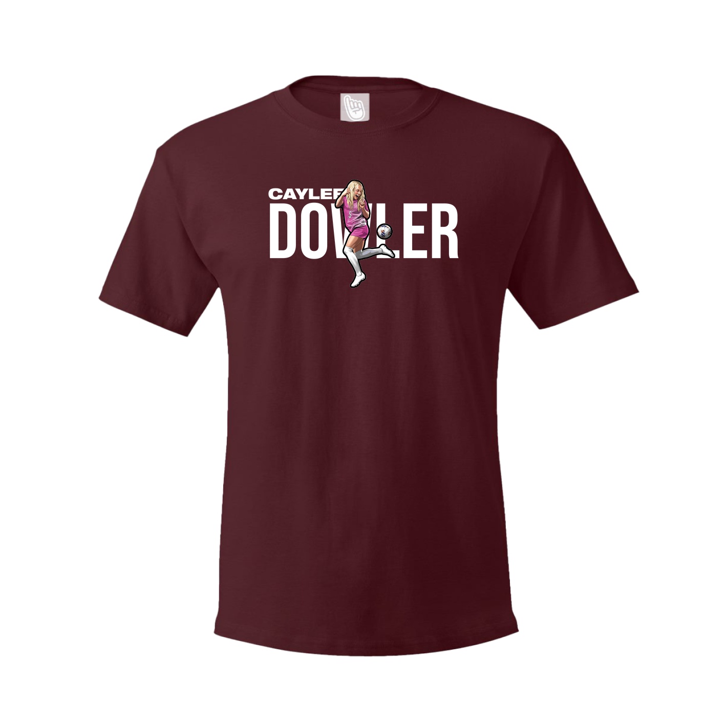 Tee — Player Name in Maroon