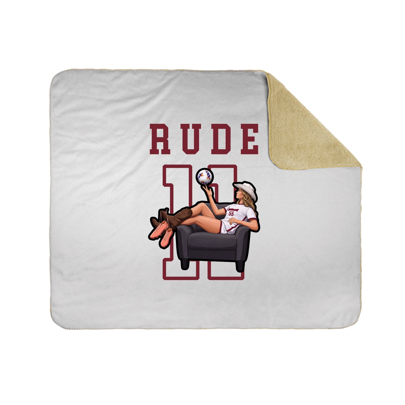 Throw Blanket — Shirsey in White