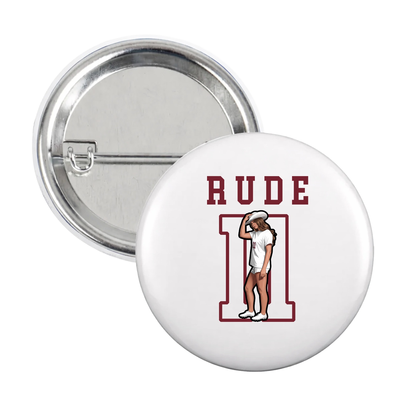 Game Day Button — Shirsey in White