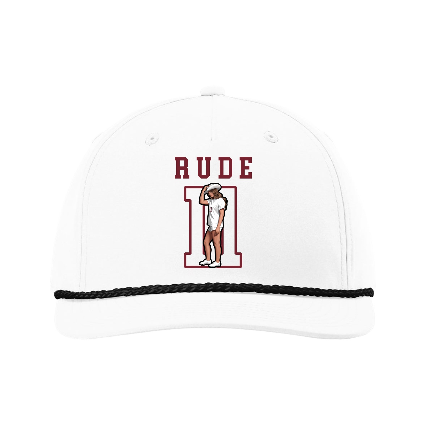 Five-Panel Classic Rope Cap — Shirsey in White