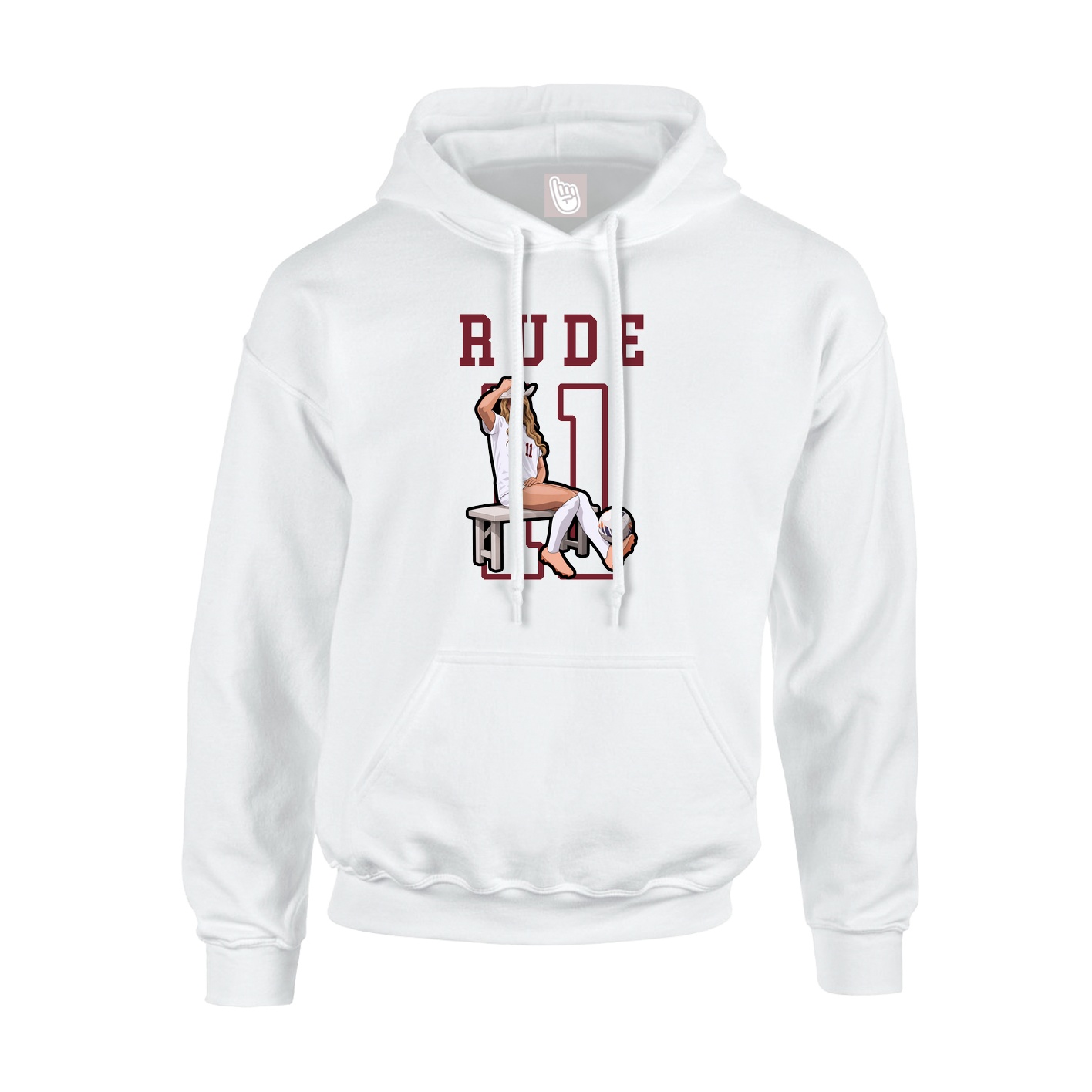 Hoodie — Shirsey in White