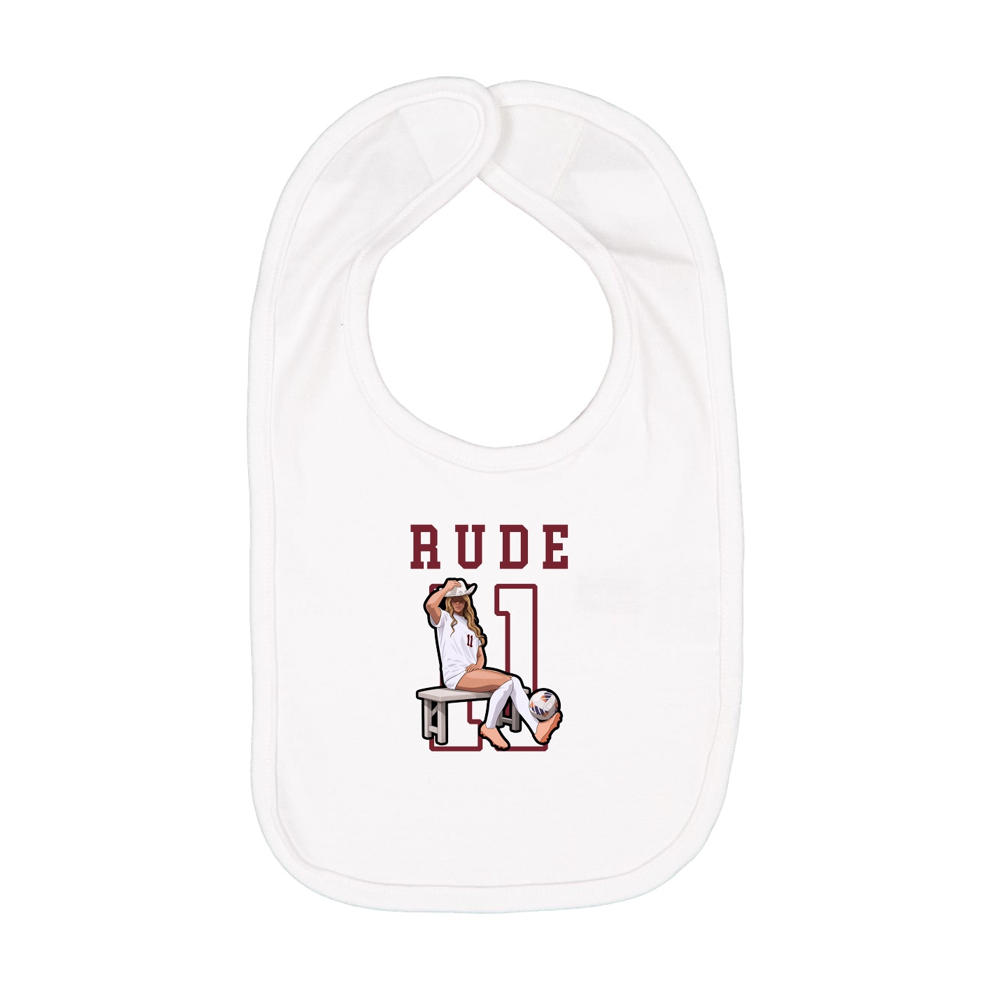 Infant Bib — Shirsey in White