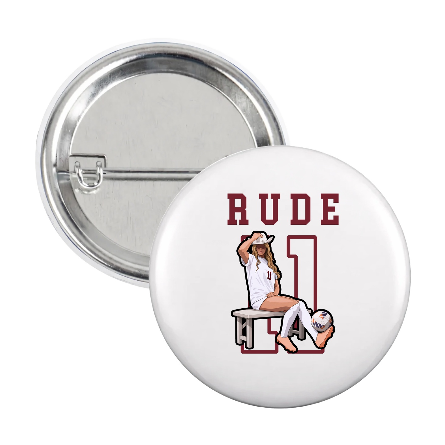 Game Day Button — Shirsey in White