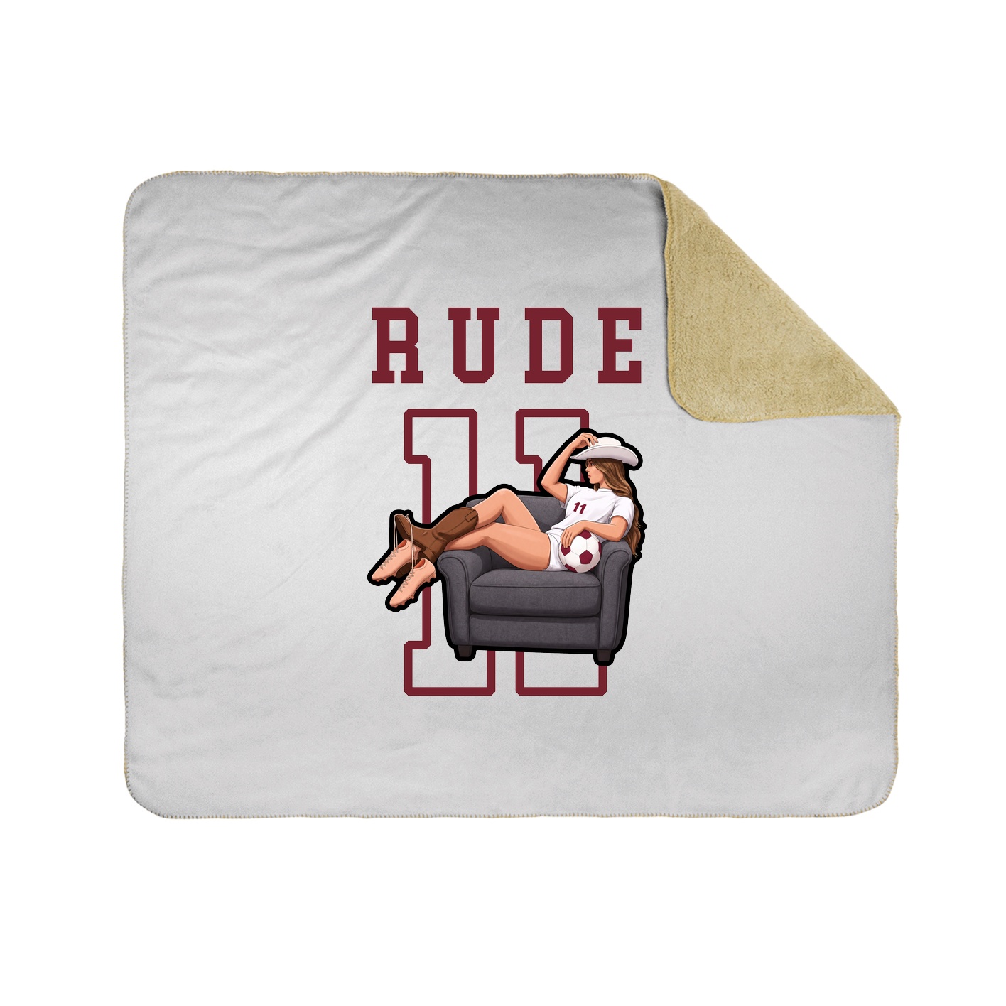 Throw Blanket — Shirsey in White