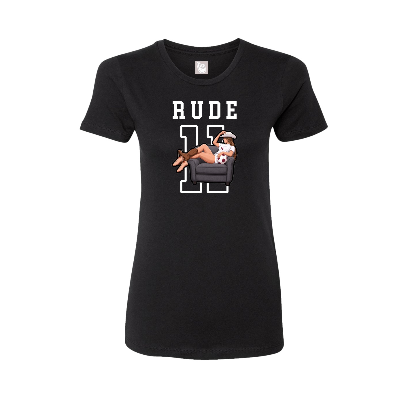 Fitted Women's Tee — Shirsey in Black