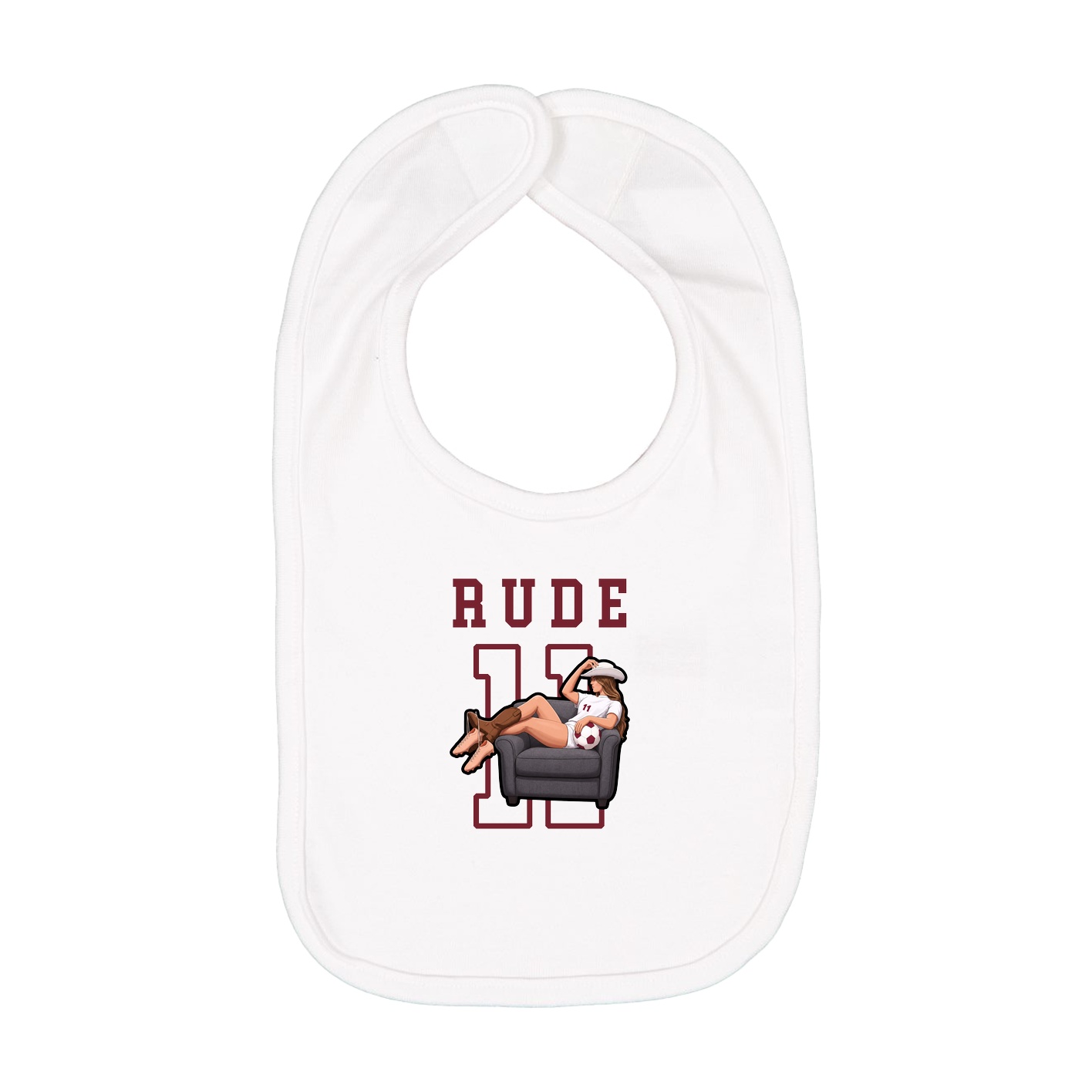 Infant Bib — Shirsey in White