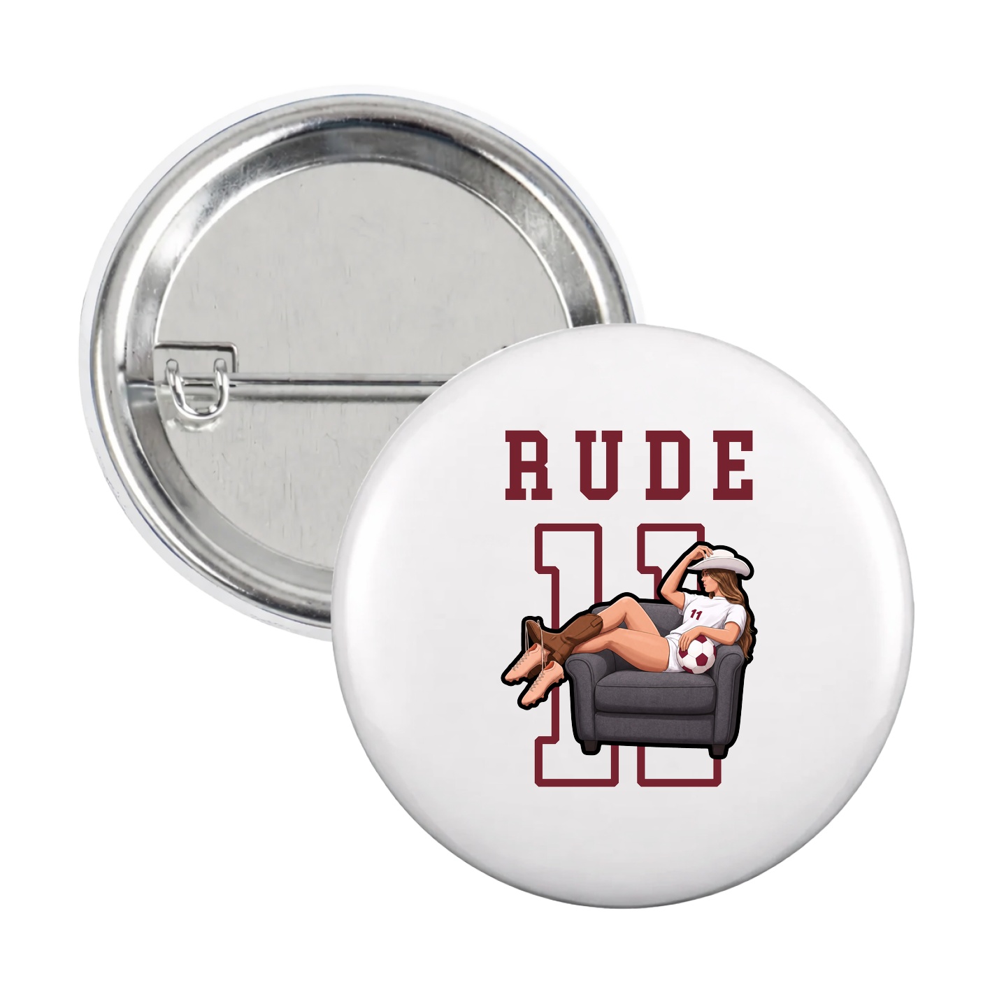 Game Day Button — Shirsey in White