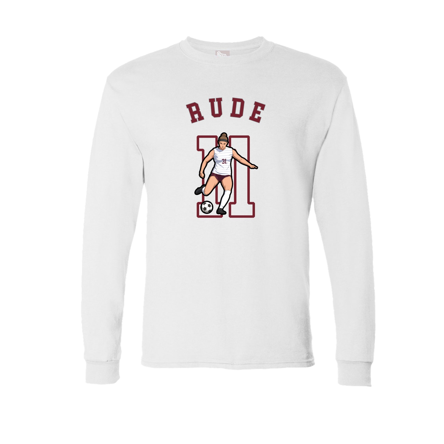 Long Sleeve Tee — Shirsey Arch in White