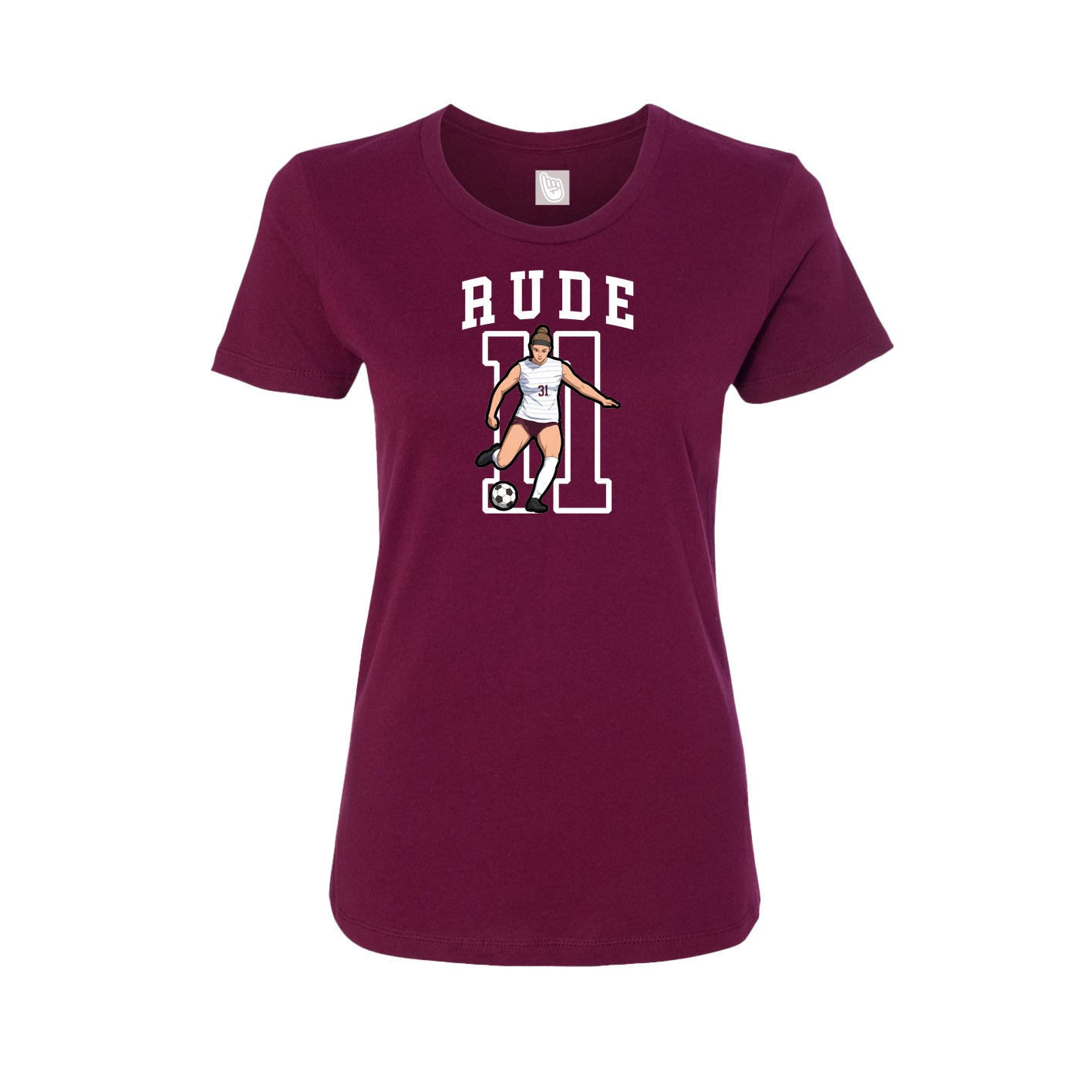 Womens Tee — Shirsey in Maroon