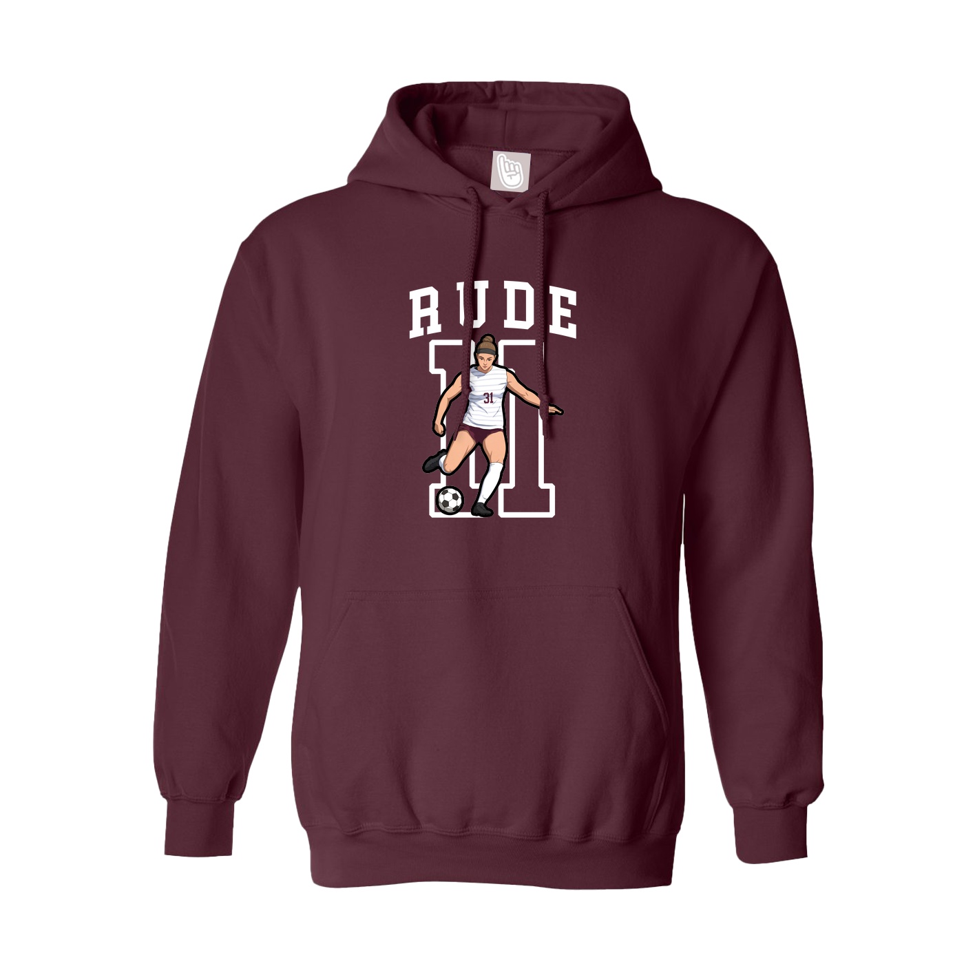 Hoodie — Shirsey in Maroon