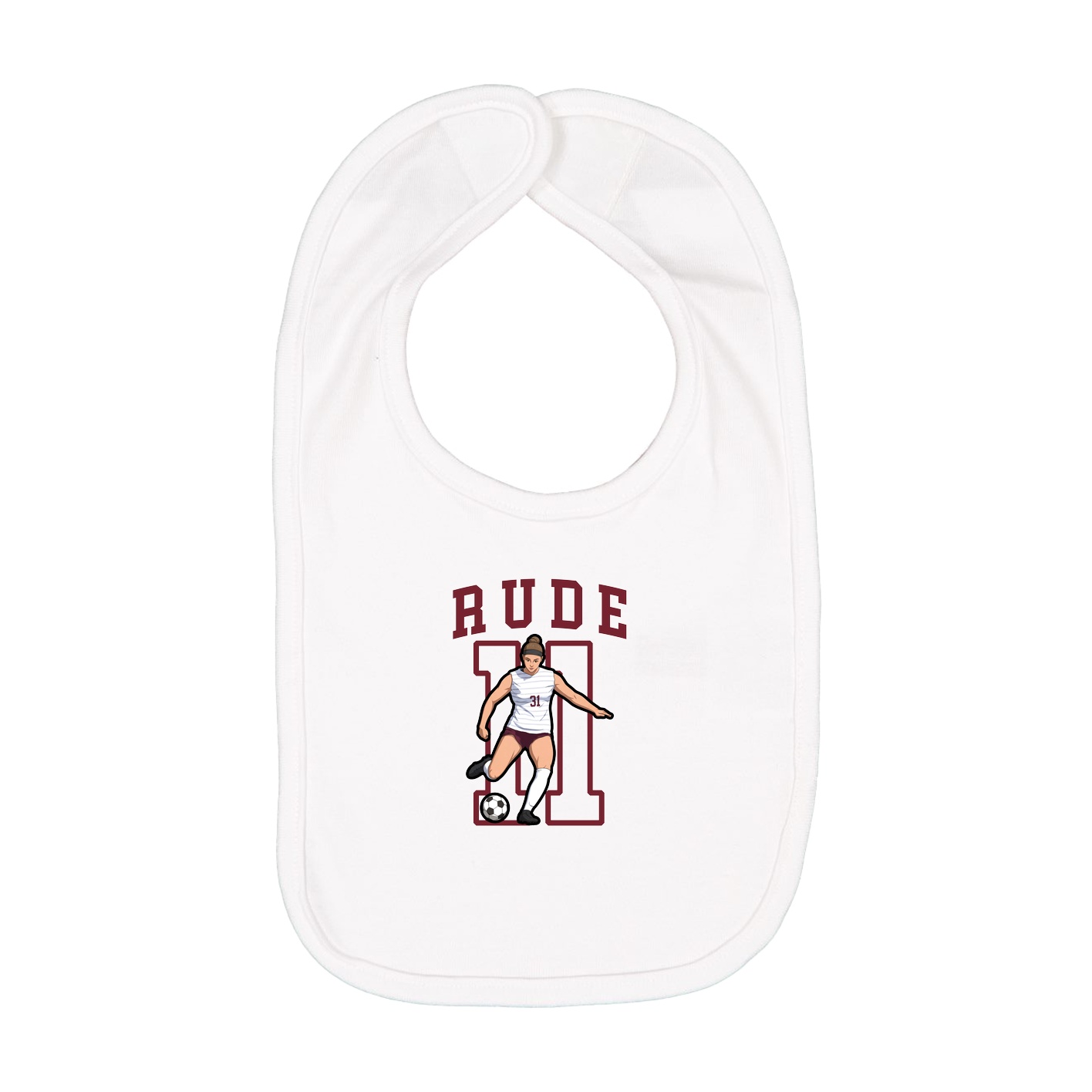 Infant Bib — Shirsey in White